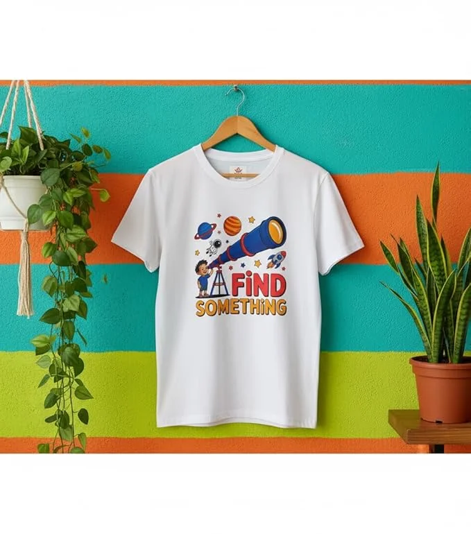 Stylish Printed Half Sleeve T-Shirt | Medium Size image 2