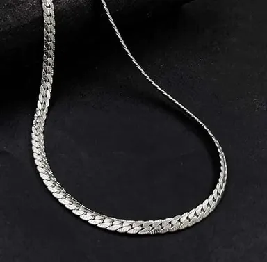 LUXUARYLOOK Premium Stainless Steel Chain for Men & Boys | Durable Fashion Jewellery | Heavy Curb 24‑Inch Hypoallergenic Gift thumbnail 1