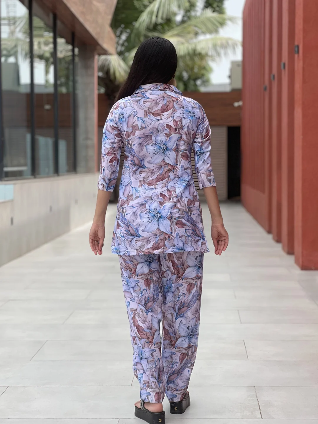 Women’s Daily Wear Co-ord Set | Cotton Casual Two-Piece Medium | Everyday Matching Outfit Lightweight image 4