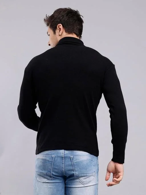 TrendAura Black Turtle Neck Sweater – XXL image 4