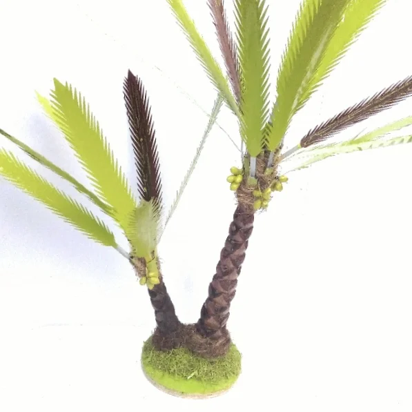 Handicraft Date Palm Tree | Handmade Decorative Palm Tree Showpiece | Wooden Handicraft Tree for Home, Office, Gifting image 1