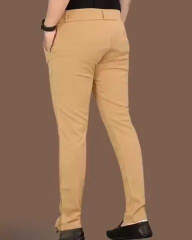 Trendy Fit Lycra Fabric Trouser Comfortable for Men & Boys | Stylish Textured Pants Sizes 30-36
