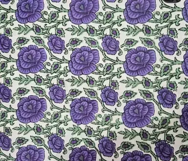 5 Meter Cotton Printed Fabric Hand Block Print Lightweight Unstitched Dress Material for Women Kurti Sewing Quilting & Home Décor Crafts thumbnail 2