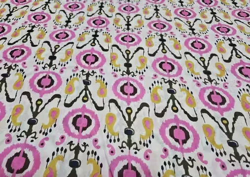 Hand Block Printed Lightweight Unstitched Premium Cotton Material for Dresses, Tops & Home Décor image 2