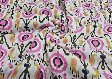 Hand Block Printed Lightweight Unstitched Premium Cotton Material for Dresses, Tops & Home Décor