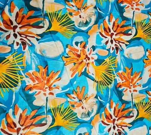 Premium Multi-Purpose 100% Pure Printed Cotton Fabric 2.5 Metre Soft Comfortable Material for Women Kurtis Dresses DIY Sewing Tailoring image 2