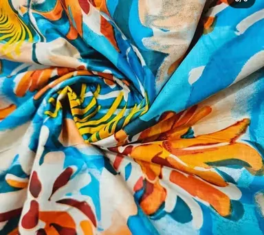 Premium Multi-Purpose 100% Pure Printed Cotton Fabric 2.5 Metre Soft Comfortable Material for Women Kurtis Dresses DIY Sewing Tailoring