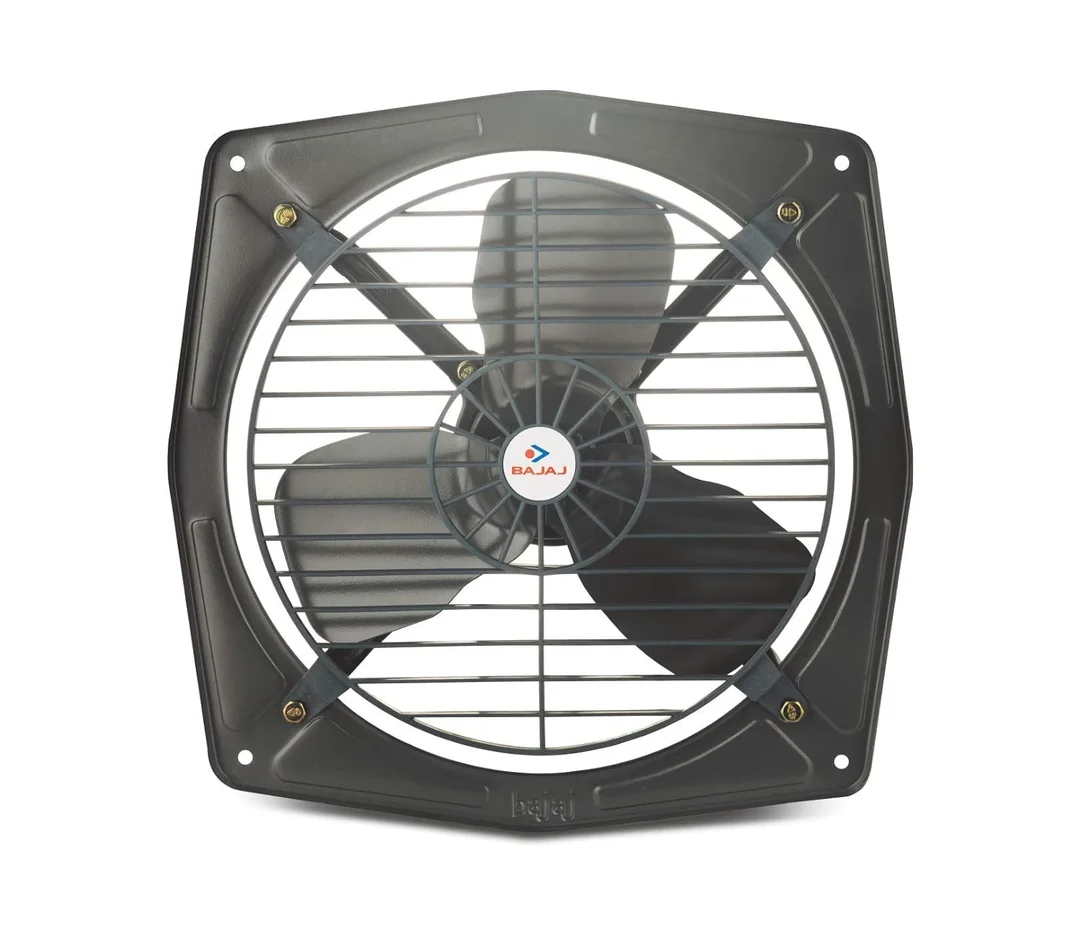 Bajaj Bahar 225 mm Exhaust Fan - Energy Efficient, Low Power Consumption, Quiet Operation | High Air Delivery, Metallic Grey Exhaust Fan for Kitchen & Bathroom image 1