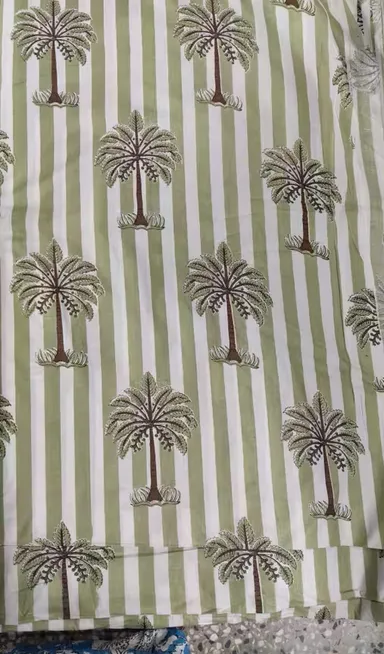 Cotton Printed Fabric- Lightweight Unstitched Premium Material for Kurtis, Dresses, Sewing & DIY Crafts