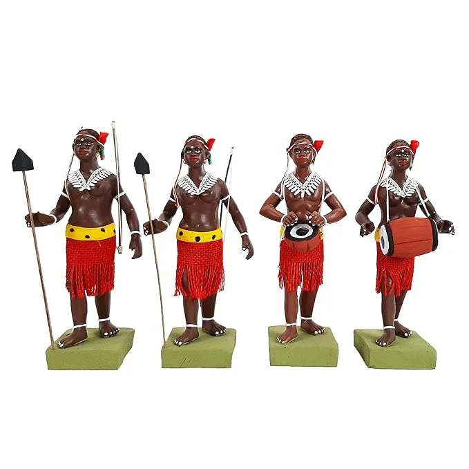 Clay Tribal Human Figure | Handmade Figurine for Gift, Home Décor |Traditional Art Piece image 3