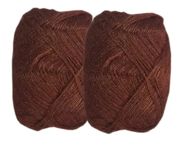 3 Ply Knitting Wool Yarn | 100 gm Each | Brown| Pack of 4 | Crochet and Knitting Yarn for Sweaters and Scarves| DIY Crafts thumbnail 0