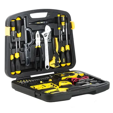 Stanley 53 Pcs Telecommunication Set | Complete Tools for Network Maintenance| Installation, Cable Cutting, Crimping, Testing, and Repair | Ideal for Professionals  thumbnail 1