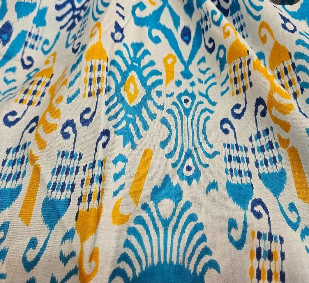 Pure Cotton Printed Fabric 5 Meter Unstitched Lightweight Dress Material for Kurti Stitching| Sewing| Craft Projects & Home Décor image 3
