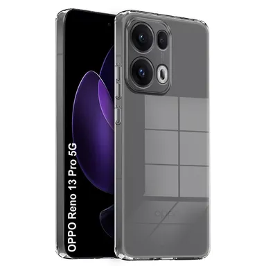 Soft Silicon Scratch‑Resistant Case for Oppo Reno 13 Pro 5G | Transparent Non‑Yellow TPU Bumper| Back Cover thumbnail 0