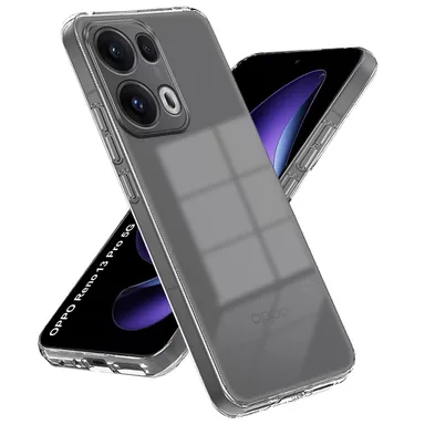 Soft Silicon Scratch‑Resistant Case for Oppo Reno 13 Pro 5G | Transparent Non‑Yellow TPU Bumper| Back Cover thumbnail 1