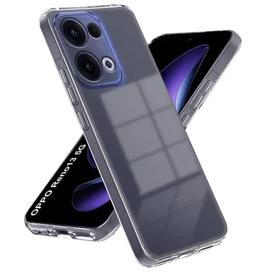 Soft Silicon Scratch Resistant Clear Case for Oppo Reno 13 5G | Transparent Slim Protective Cover  thumbnail 3