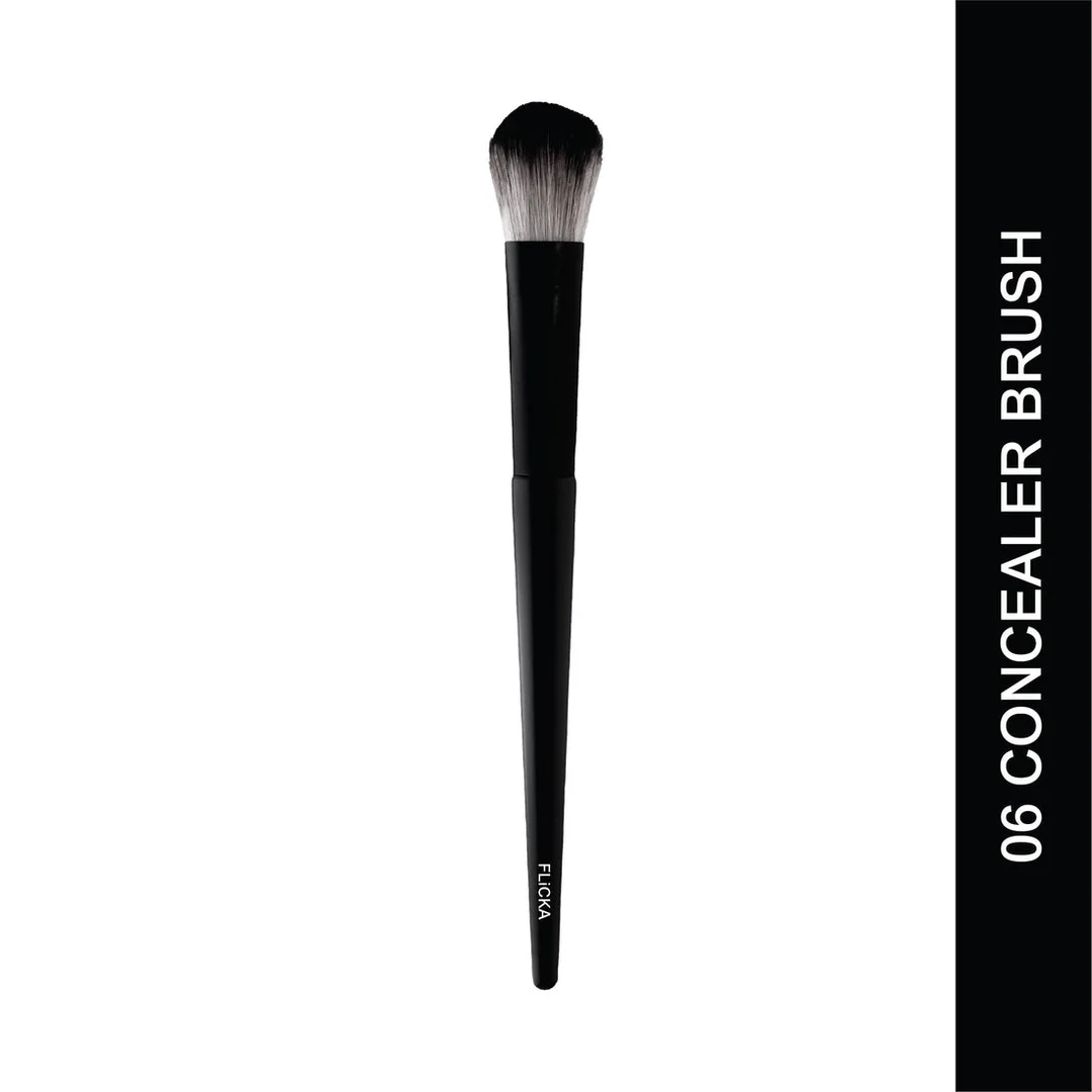 FLiCKA 06 Concealer Brush | Soft Dense Synthetic Bristles for Undereye Blending image 1