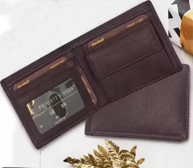 Clatic Men’s Brown Leather Wallet |RFID Blocking Genuine Leather |Slim Design Multiple Card Slots| Daily Use Wallet thumbnail 2