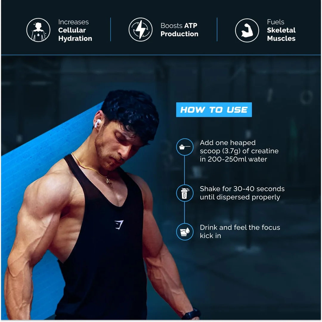 Wellcore Pure Micronised Creatine Monohydrate Powder 122g Fruit Fusion, 33 Servings Rapid Absorption Muscle Strength Supplement image 4