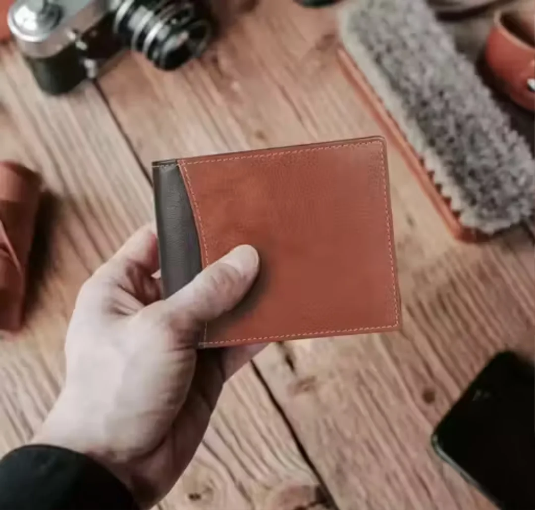 Clatic Multicolour Genuine Leather Wallet for Men | RFID Blocking, 6 Card Slots |Coin Pocket & Secret Compartments |Stylish Goat Leather image 1