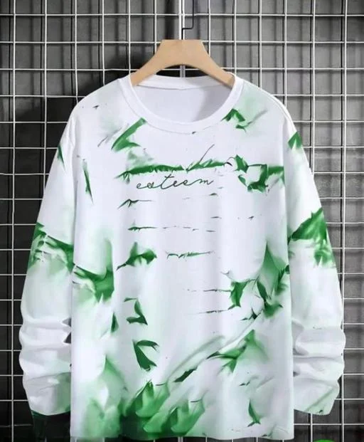 SPAB Small Size Cotton Printed Full Sleeve T Shirt | Slim Fit Men’s Round Neck Daily Casual Wear image 1