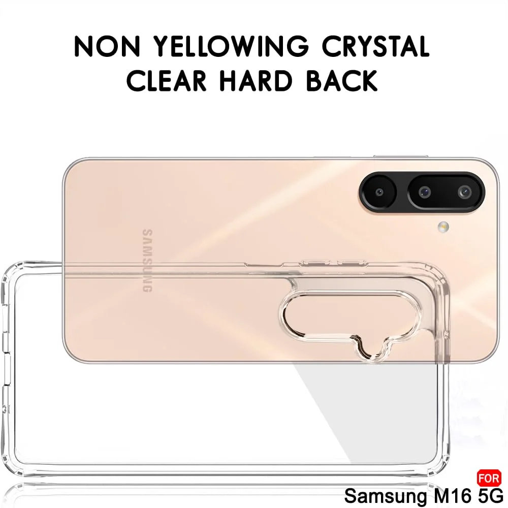 Samsung Galaxy M16 5G | Camera Protection Bump | Slim Hard Cover | Durable Transparent Phone Cover | Ideal for Galaxy F16 5G image 2