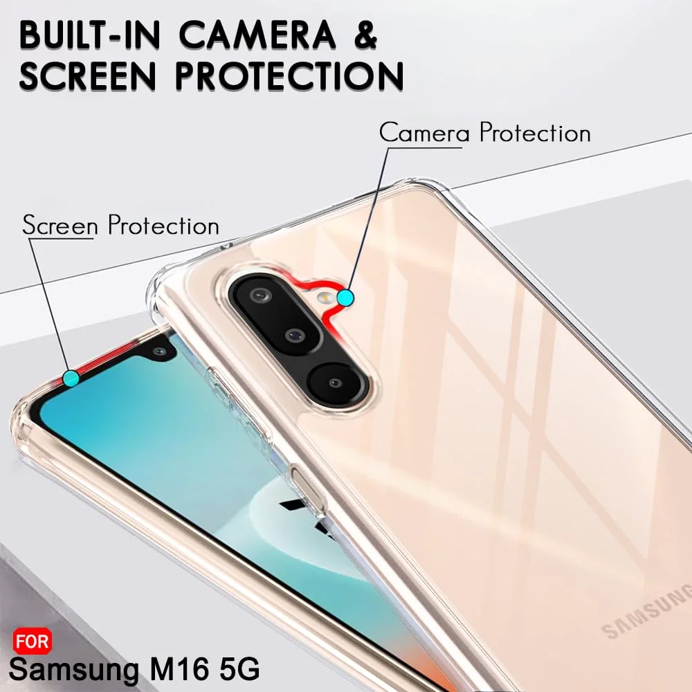 Samsung Galaxy M16 5G | Camera Protection Bump | Slim Hard Cover | Durable Transparent Phone Cover | Ideal for Galaxy F16 5G image 3