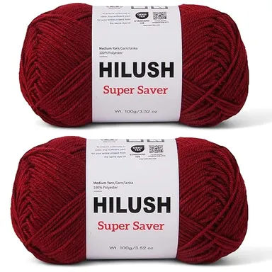 3 Ply Knitting Wool Yarn  |100 gm Each | Soft Brown Crochet Yarn |Pack of 5 for Sweater | Handmade Crafts thumbnail 1