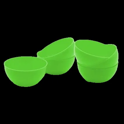 18-Piece Plastic Dinner Set | 6 Plates 6 Bowls 6 Spoons | Microwave & Dishwasher Safe Dinnerware for Family Dining & Gifting image 2