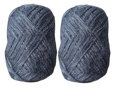 3 Ply Acrylic Knitting Wool Yarn 100 gm Each Pack of 6 Bluish Grey Soft Crochet Wool for Hand Knitting Sweaters Scarves Caps DIY Projects thumbnail 0