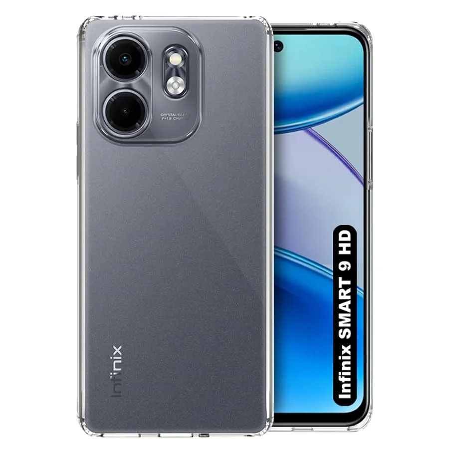 Smart 9 HD Transparent Flexible Rubber Back Cover Case | Clear Soft TPU Protection | Slim Fit| X6532C  image 1