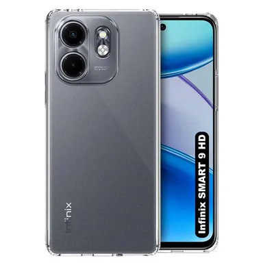 Smart 9 HD Transparent Flexible Rubber Back Cover Case | Clear Soft TPU Protection | Slim Fit| X6532C  thumbnail 0