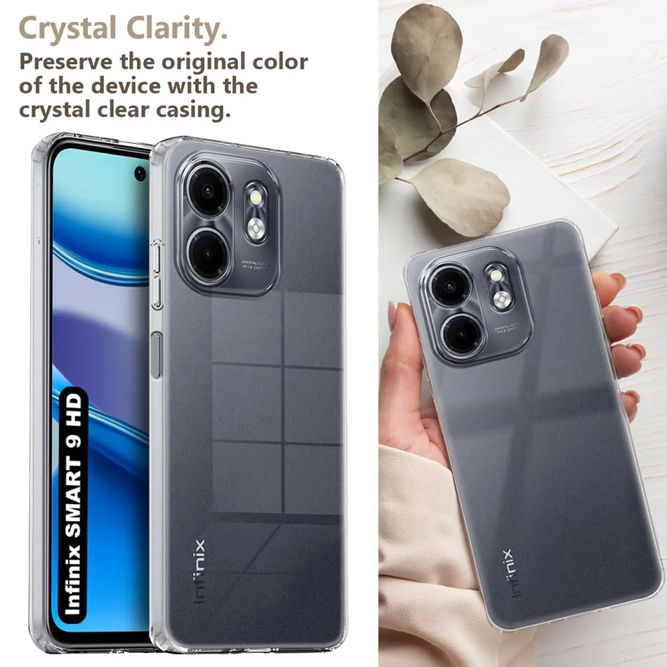 Smart 9 HD Transparent Flexible Rubber Back Cover Case | Clear Soft TPU Protection | Slim Fit| X6532C  image 4