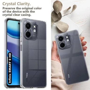 Smart 9 HD Transparent Flexible Rubber Back Cover Case | Clear Soft TPU Protection | Slim Fit| X6532C  thumbnail 3