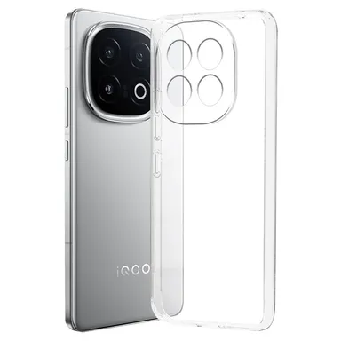 Transparent Soft Shockproof Back Cover for IQOO 13 5G | Clear Silicone Full Body Protection | Non-Yellowing | Lightweight Case thumbnail 1