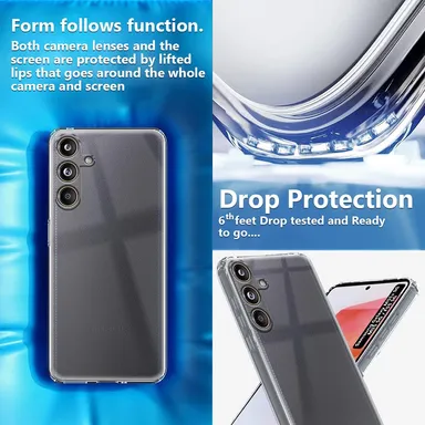 Samsung Galaxy F55 5G / M55 5G Transparent Silicone Back Cover | Slim Clear Case with Camera Protection | Lightweight Fit thumbnail 3