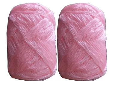 Knitting Wool Yarn 3 Ply |Soft and  Colorful| 100 gm Each| Pack of 6| Pink |DIY Knitting and Crochet Projects thumbnail 0