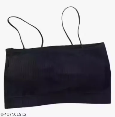 Sports Bra 652 Pack of 2 | Wireless Padded Seamless Bra for Women | Size M | Cotton Blend | Everyday Comfort thumbnail 1
