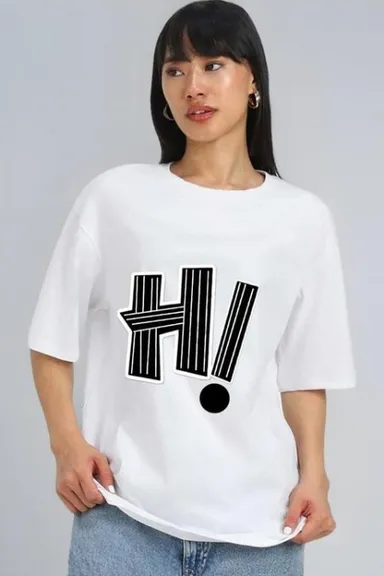 Women’s Down Shoulder Cotton Printed T-Shirt, Size XL | Comfortable Relaxed Fit, Long Sleeve