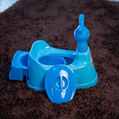 Potty Toilet Trainer Seat | High Back Support, Lid, Plastic | Toddler Potty Chair 7 Months to 3 Years | Boys Girls, Portable, Comfortable thumbnail 1