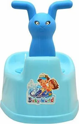 korbox Baby Potty Seat | Toilet Trainer with Removable Tray & Lid | Plastic |Cartoon Design thumbnail 0