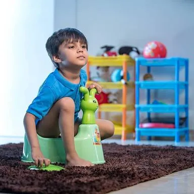 Korbox Toddler Potty Trainer Seat | Plastic Potty Chair with Lid| High Back Support | Boys & Girls 7 Months-3 Years | Affordable Baby Potty thumbnail 0