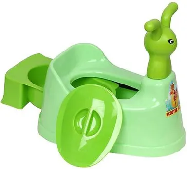 Korbox Toddler Potty Trainer Seat | Plastic Potty Chair with Lid| High Back Support | Boys & Girls 7 Months-3 Years | Affordable Baby Potty thumbnail 1