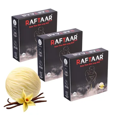 Vanilla Flavoured Ultra Thin Dotted Condoms - Combo Pack of 9 thumbnail 0