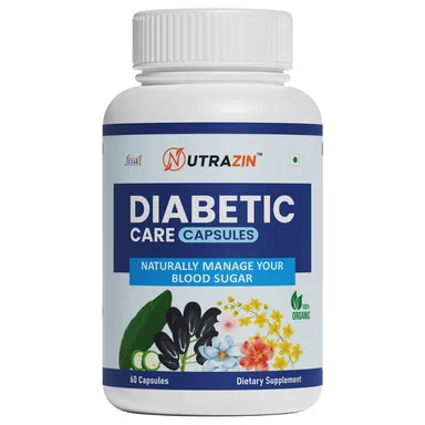 Nutrazin Diabetic Care Capsules - 60 | Herbal Sugar Control Supplement for Blood Glucose Balance thumbnail 0
