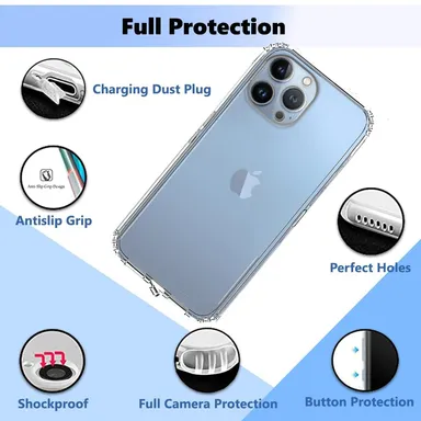 Soft Silicone Case for iPhone 14 Pro Max | Scratch‑Resistant Transparent Bumper | Anti‑Slip Grip thumbnail 3