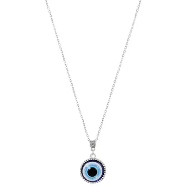 Evil Eye Protection Pendant Necklace | Blue Nazar Evil Eye Charm Necklace for Good Luck and Spiritual Protection thumbnail 0
