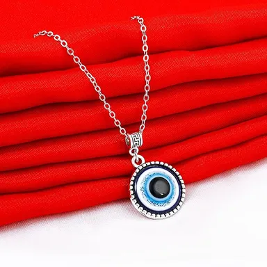Evil Eye Protection Pendant Necklace | Blue Nazar Evil Eye Charm Necklace for Good Luck and Spiritual Protection thumbnail 2