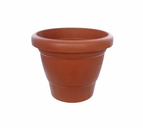 Gamla Terracotta Plastic Planter Pots | Durable Garden Planters | Indoor & Outdoor Plant Containers | Multicolour | Pack of 6 | Home & Lawn & Terrace Use image 4