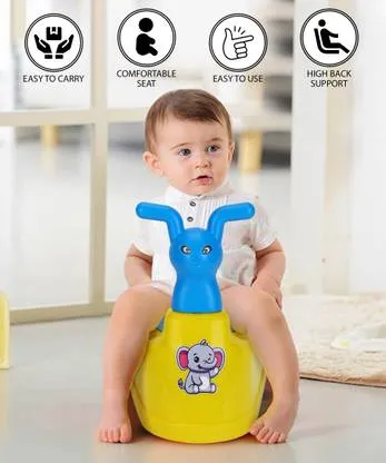 Baby Toilet Trainer Potty Seat with Lid Cover | Removable Tray | Durable Plastic, Comfortable Design for Toddlers | Safe & Easy to Clean thumbnail 1